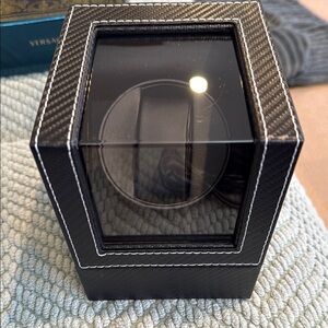 Black Watch Winder with White Contrast Stitching